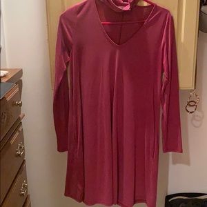 Pink long Sleeve Dress